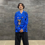 TIM LEHI | L/S HAWAIIAN SHIRT #BLUE [TIMLEHI-WM-HI33]