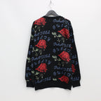 JACQUARD SWEATER #BLACK [22FWE-WMK-KN01]