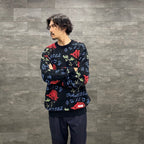 JACQUARD SWEATER #BLACK [22FWE-WMK-KN01]