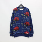 JACQUARD SWEATER #NAVY [22FWE-WMK-KN01]