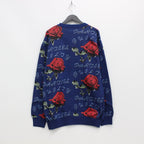 JACQUARD SWEATER #NAVY [22FWE-WMK-KN01]