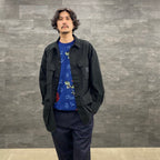 JACQUARD SWEATER #NAVY [22FWE-WMK-KN01]