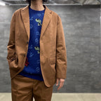 JACQUARD SWEATER #NAVY [22FWE-WMK-KN01]