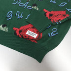 JACQUARD SWEATER #GREEN [22FWE-WMK-KN01]