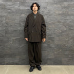 TECH WIDE EASY 2P TROUSERS FLANNEL #BROWN [BP-34022W]