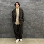 TECH WIDE EASY 2P TROUSERS FLANNEL #BROWN [BP-34022W]