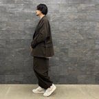 TECH WIDE EASY 2P TROUSERS FLANNEL #BROWN [BP-34022W]