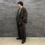 TECH WIDE EASY 2P TROUSERS FLANNEL #BROWN [BP-34022W]