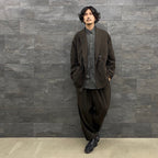 TECH WIDE EASY 2P TROUSERS FLANNEL #BROWN [BP-34022W]