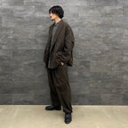 TECH WIDE EASY 2P TROUSERS FLANNEL #BROWN [BP-34022W]