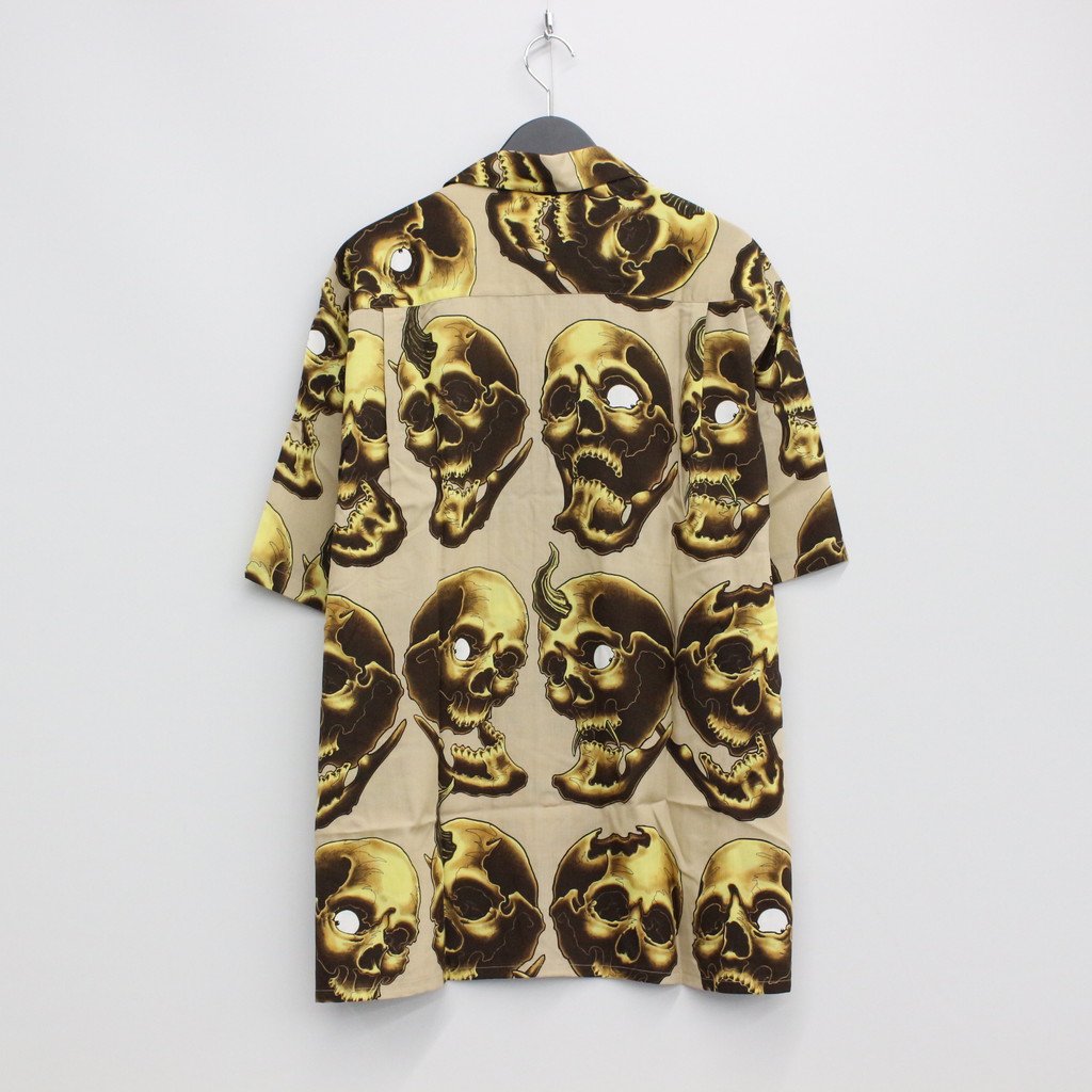 56 TATTOO STUDIO | HAWAIIAN SHIRT S/S -TYPE 2- #BEIGE [56TS-WM-HI12]