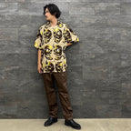 56 TATTOO STUDIO | HAWAIIAN SHIRT S/S -TYPE 2- #BEIGE [56TS-WM-HI12]