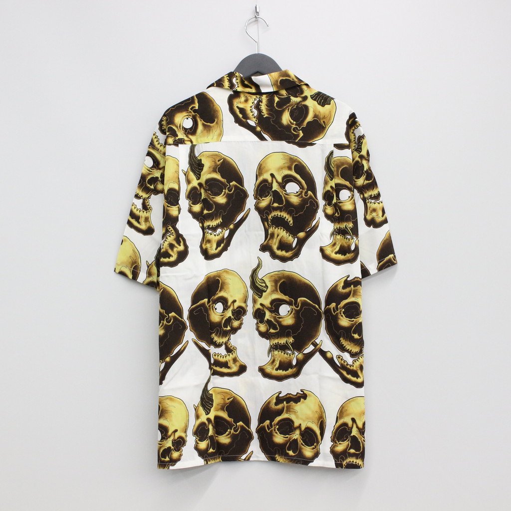 56 TATTOO STUDIO | HAWAIIAN SHIRT S/S -TYPE 2- #WHITE [56TS-WM-HI12]