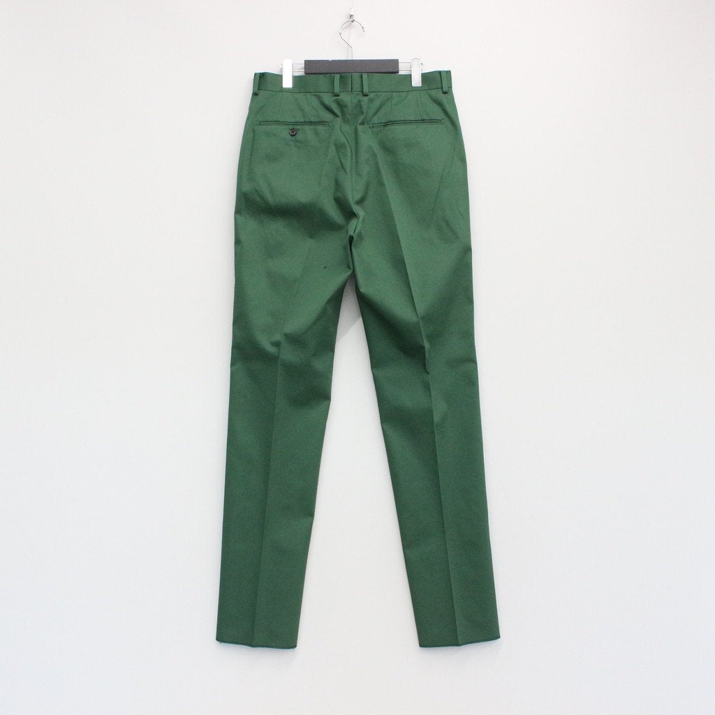 PLEATED TROUSERS #GREEN [22FWE-WMP-TR01]