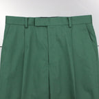 PLEATED TROUSERS #GREEN [22FWE-WMP-TR01]