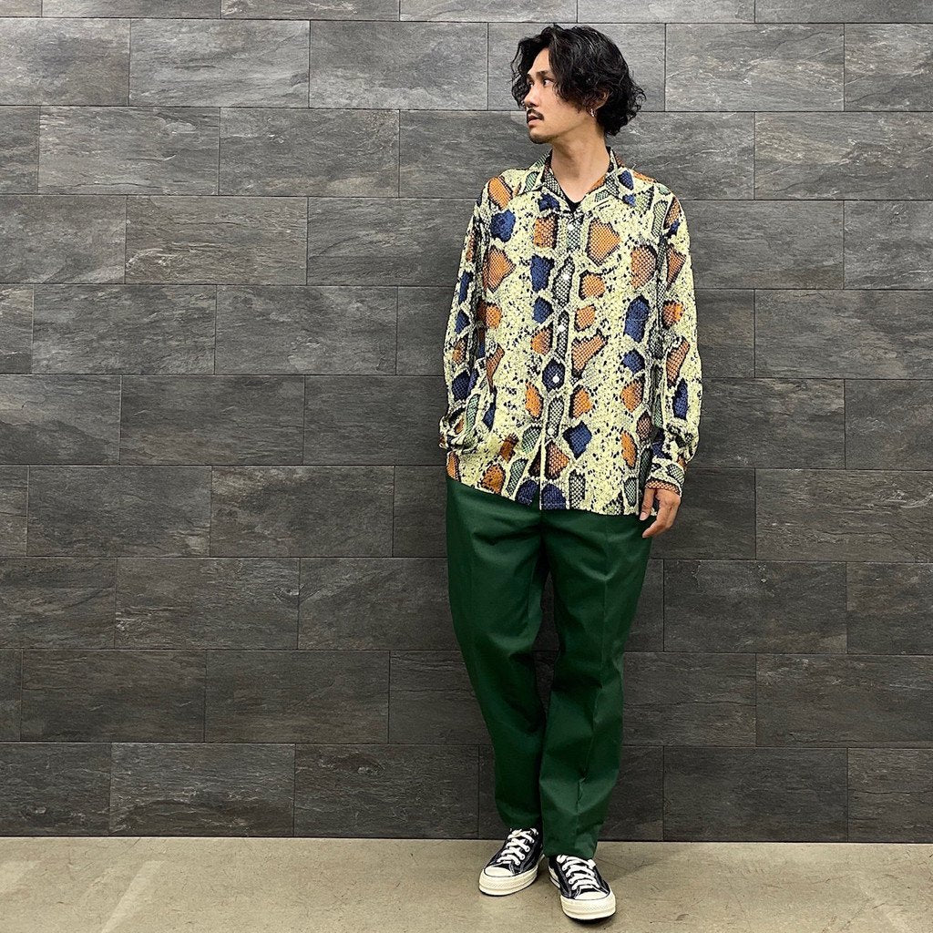 PLEATED TROUSERS #GREEN [22FWE-WMP-TR01]