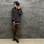 PLEATED TROUSERS #D-BROWN [22FWE-WMP-TR01]