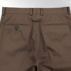 PLEATED TROUSERS #D-BROWN [22FWE-WMP-TR01]