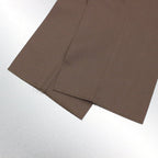 PLEATED TROUSERS #D-BROWN [22FWE-WMP-TR01]