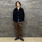 PLEATED TROUSERS #D-BROWN [22FWE-WMP-TR01]