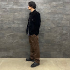 PLEATED TROUSERS #D-BROWN [22FWE-WMP-TR01]