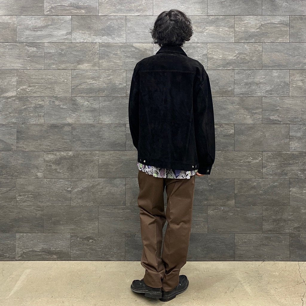 PLEATED TROUSERS #D-BROWN [22FWE-WMP-TR01]