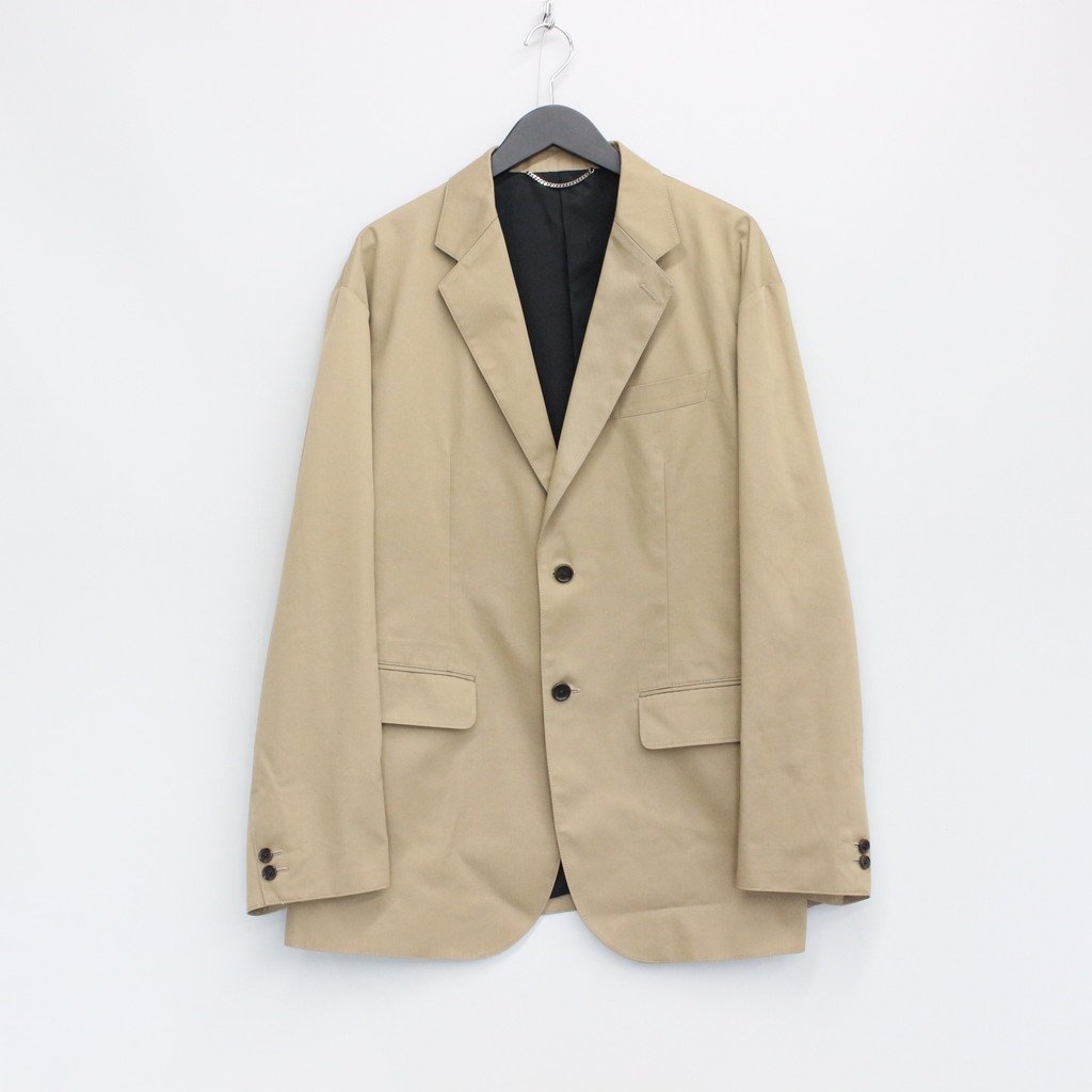 UNCONSTRUCTED JACKET #BEIGE [22FWE-WMO-JK01]