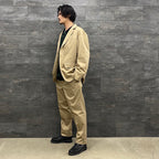 UNCONSTRUCTED JACKET #BEIGE [22FWE-WMO-JK01]