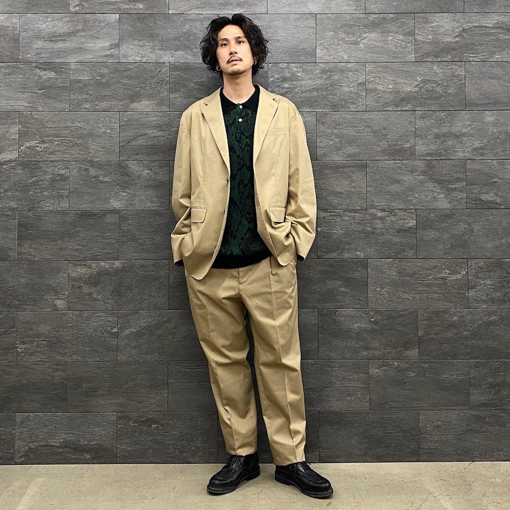 UNCONSTRUCTED JACKET #BEIGE [22FWE-WMO-JK01]