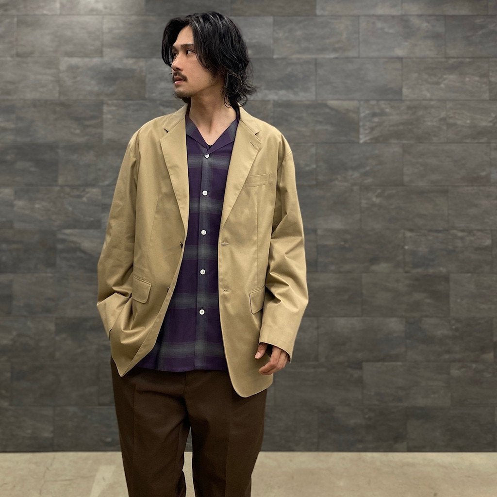 UNCONSTRUCTED JACKET #BEIGE [22FWE-WMO-JK01]