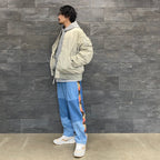 野蠻人線條長褲#DENIM [RP0408302]