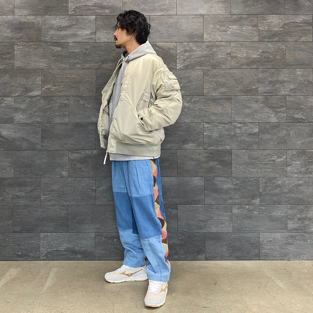 野蠻人線條長褲#DENIM [RP0408302]