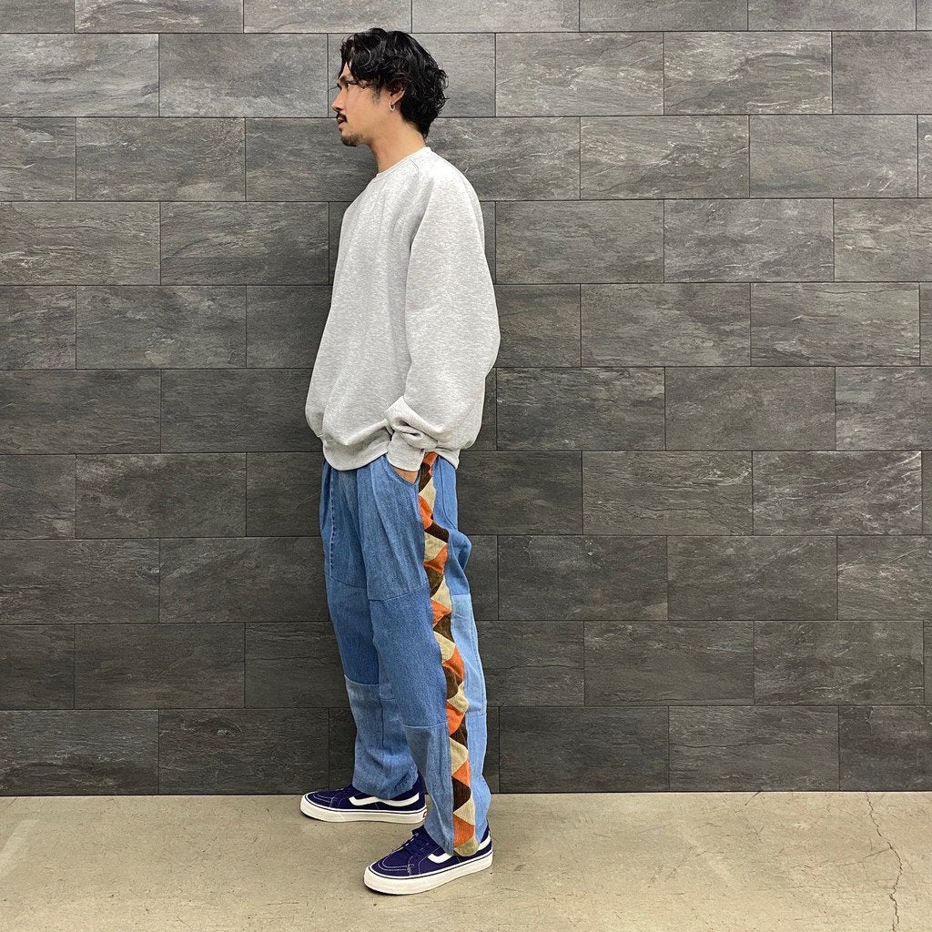 野蠻人線條長褲#DENIM [RP0408302]