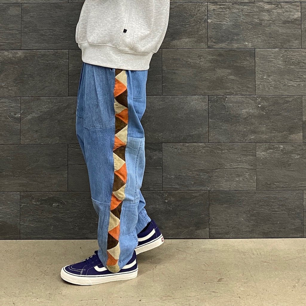 野蠻人線條長褲#DENIM [RP0408302]