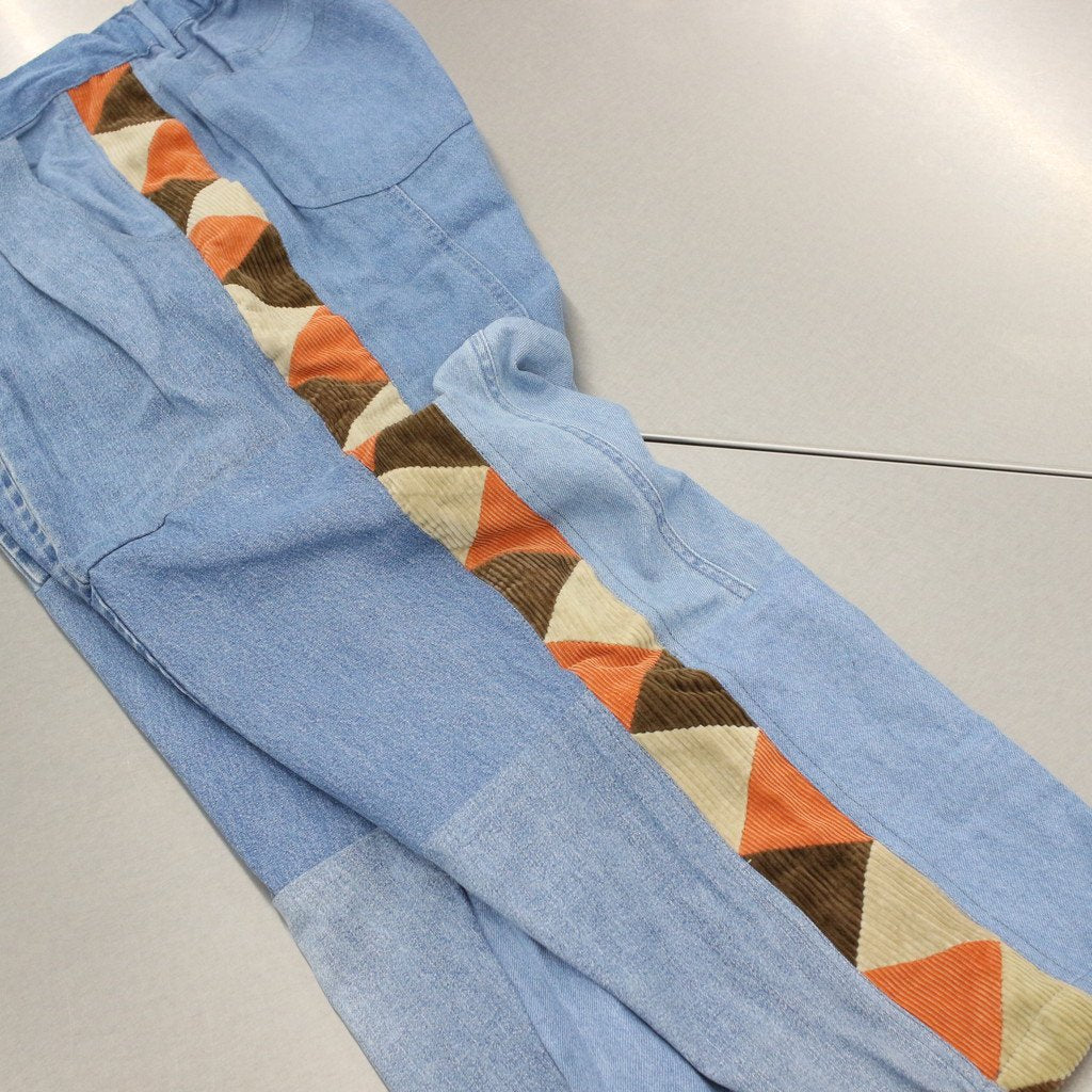 野蠻人線條長褲#DENIM [RP0408302]