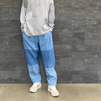 野蠻人線條長褲#DENIM [RP0408302]