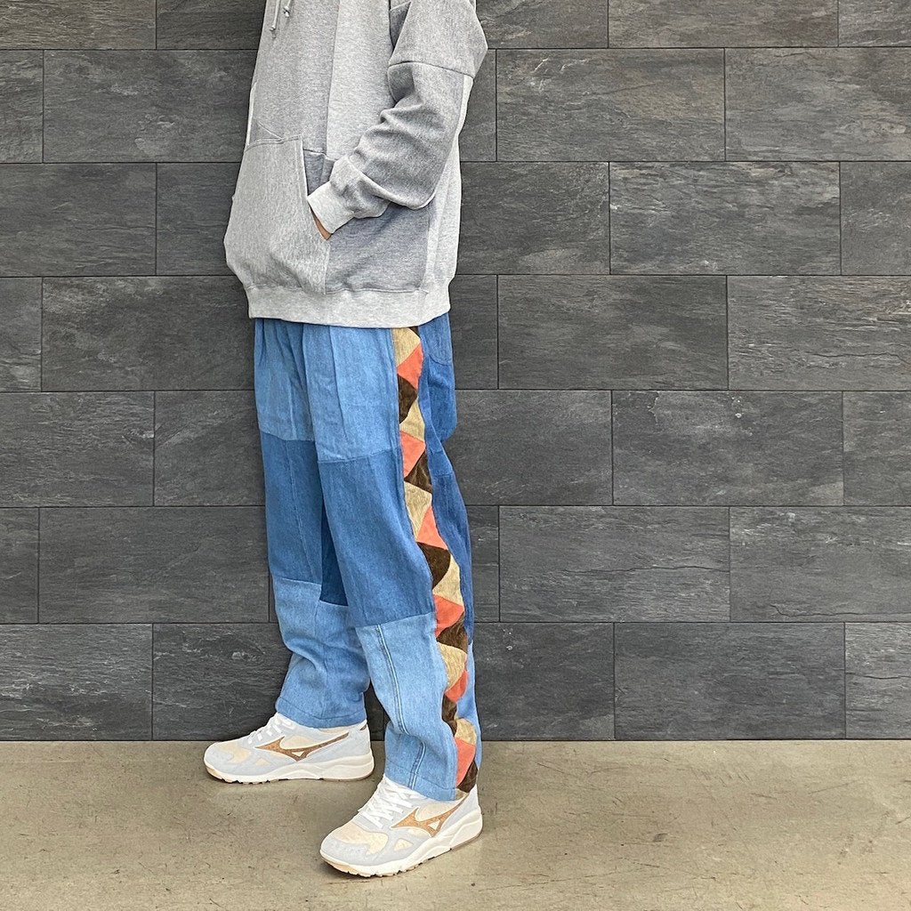 野蠻人線條長褲#DENIM [RP0408302]