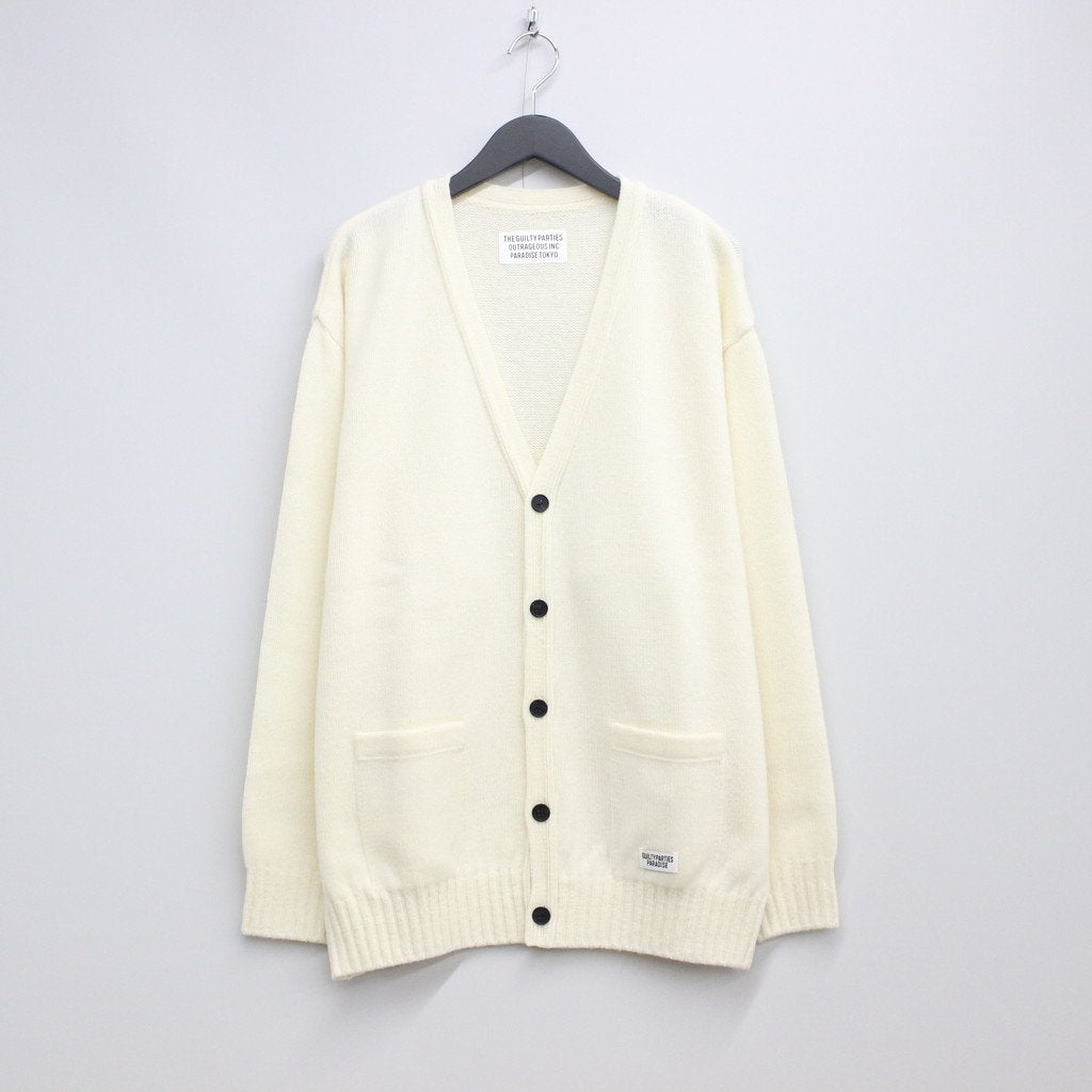 CLASSIC CARDIGAN -TYPE 1- #WHITE [22FW-WMK-KN03]
