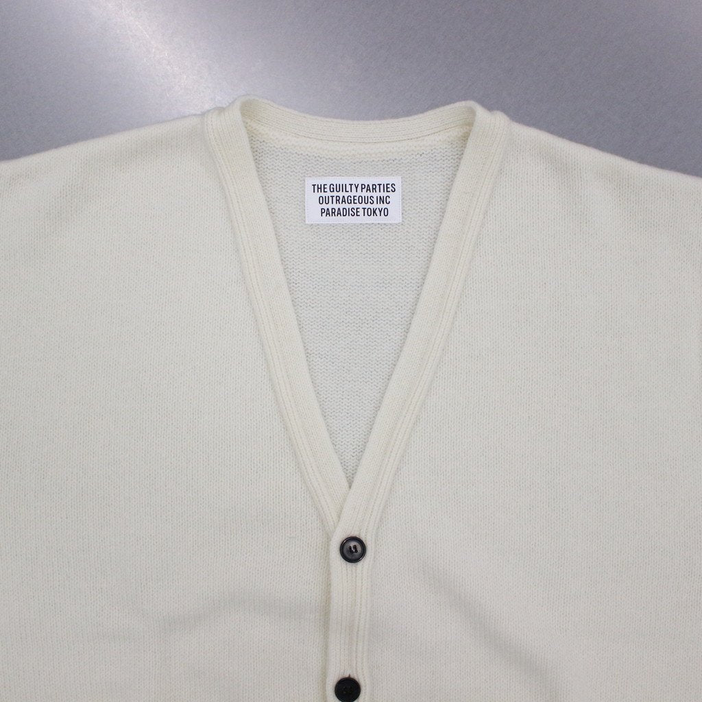 CLASSIC CARDIGAN -TYPE 1- #WHITE [22FW-WMK-KN03]