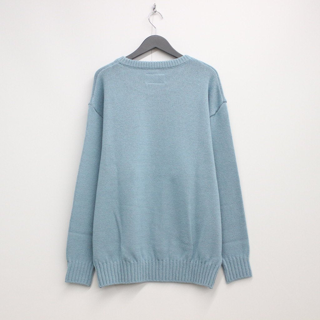 CLASSIC CREW NECK SWEATER -TYPE 1- #L-BLUE [22FW-WMK-KN01]