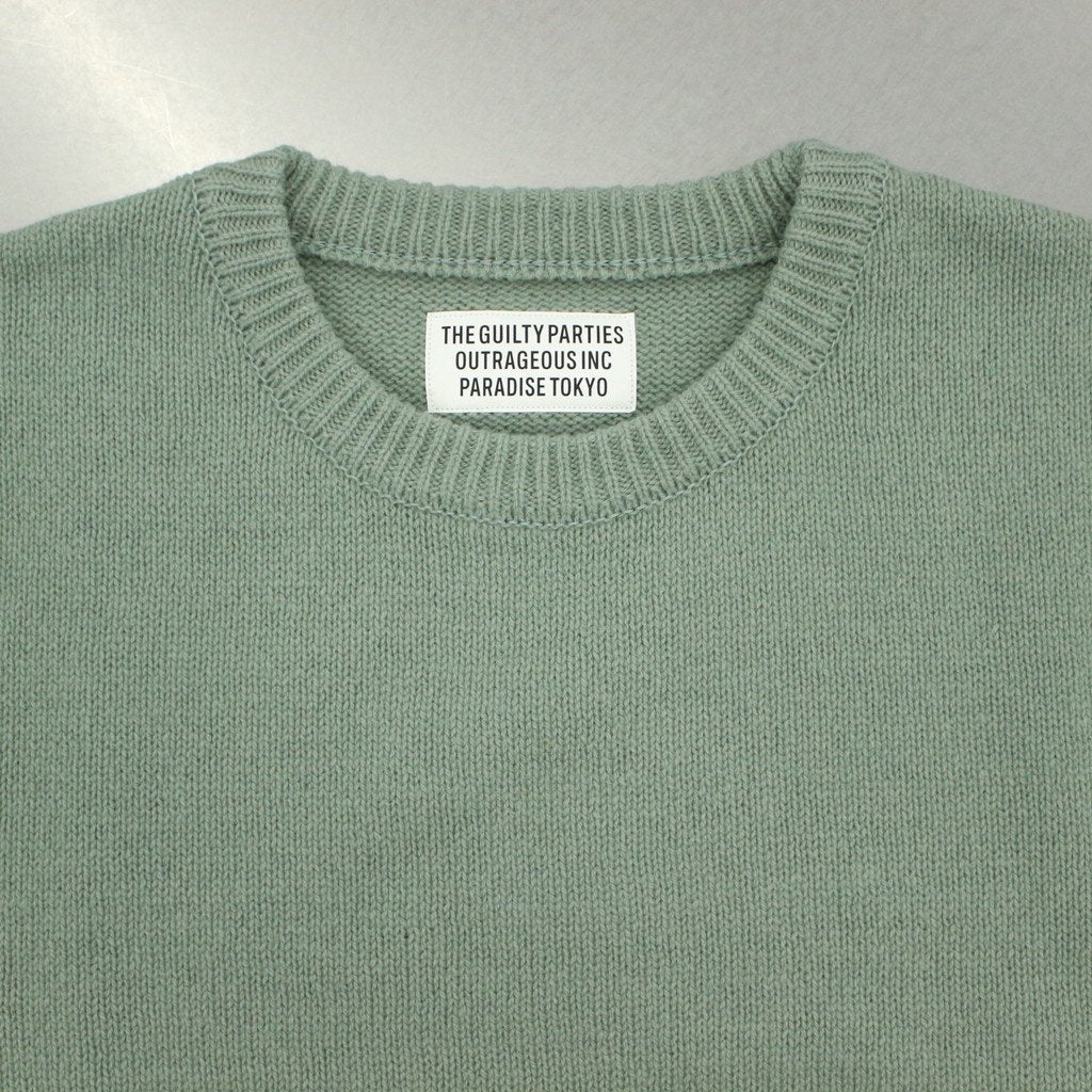 CLASSIC CREW NECK SWEATER -TYPE 1- #MINT [22FW-WMK-KN01]
