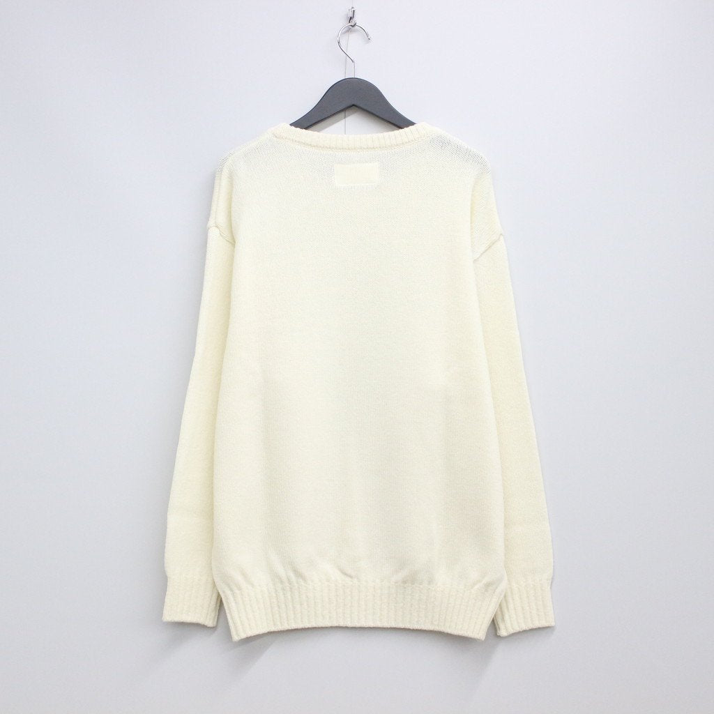 CLASSIC CREW NECK SWEATER -TYPE 1- #WHITE [22FW-WMK-KN01]