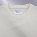 CLASSIC CREW NECK SWEATER -TYPE 1- #WHITE [22FW-WMK-KN01]