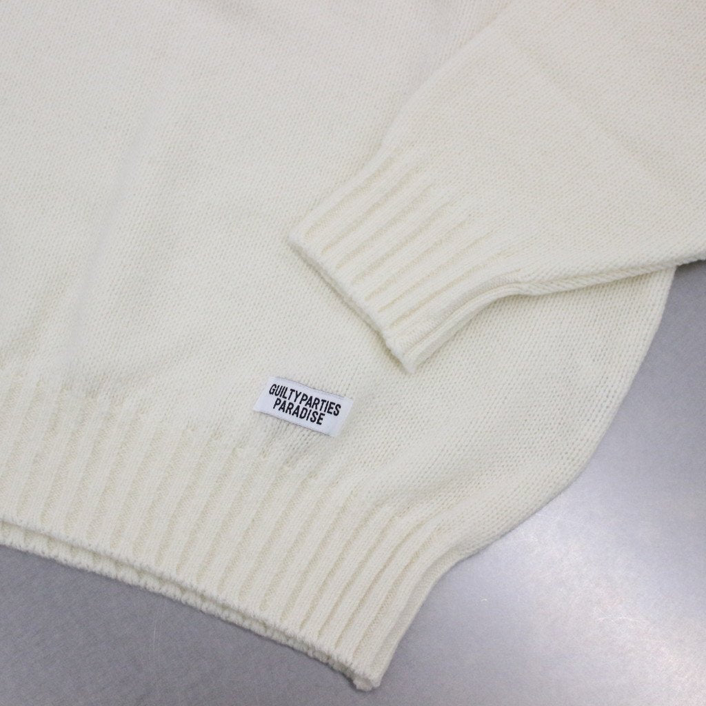 CLASSIC CREW NECK SWEATER -TYPE 1- #WHITE [22FW-WMK-KN01]