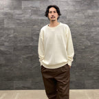 CLASSIC CREW NECK SWEATER -TYPE 1- #WHITE [22FW-WMK-KN01]