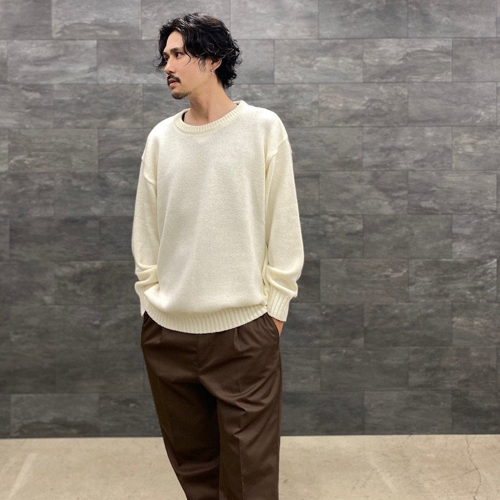 CLASSIC CREW NECK SWEATER -TYPE 1- #WHITE [22FW-WMK-KN01]
