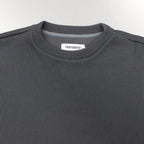 WAFFLE CREW KNIT #CHARCOAL [FW22-KN02]