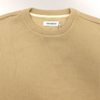 WAFFLE CREW KNIT #BEIGE [FW22-KN02]