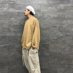 WAFFLE CREW KNIT #BEIGE [FW22-KN02]
