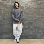 TURTLE NECK DBL KNT LONG SLEEVE T #CHARCOAL [CES22CS21]